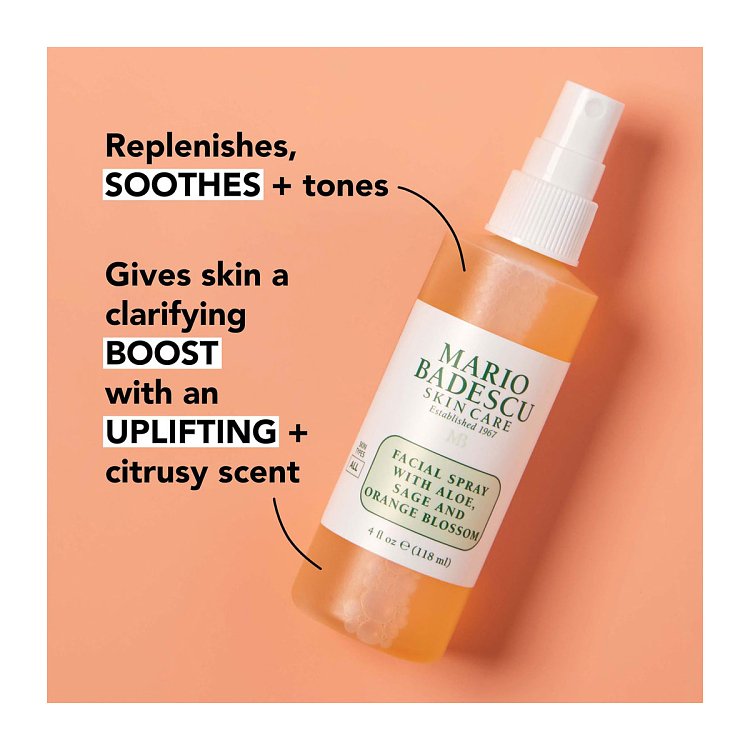 Facial Spray With Aloe, Sage & Orange Blossom