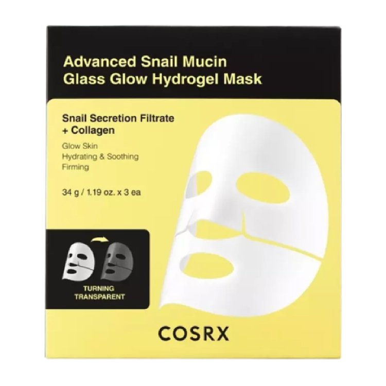 Advanced Snail Mucin Glass Glow Hydrogel Mask