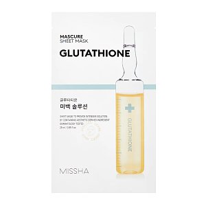 Mascure Whitening Solutionsheet Mask Glutathione